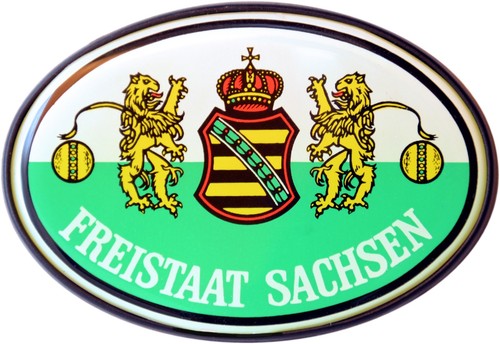 Freistaat sachsen schild - freistaat,