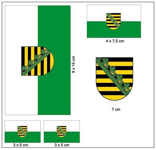 Aufkleber set sachsen - aufkleber,