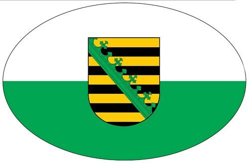 Autoaufkleber wappen sachsen - autoaufkleber,