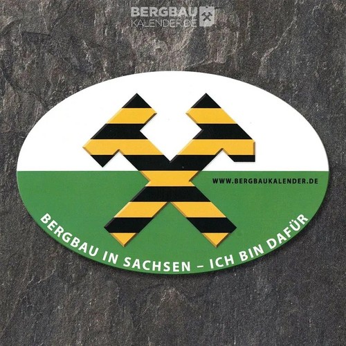 Bergbau aufkleber sachsen ich - bergbau,