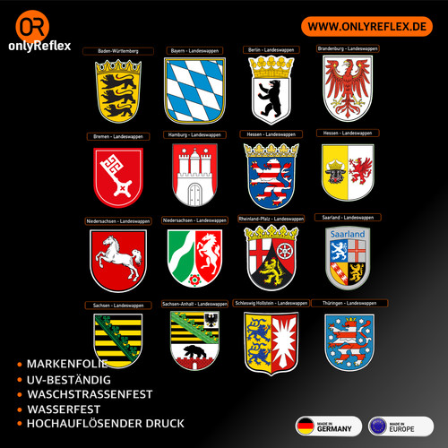 Wappen der bundesländer - der,