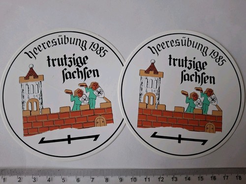 Alte aufkleber heeresübung - aufkleber,