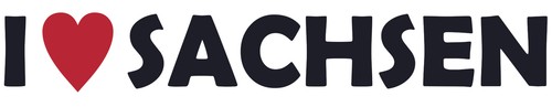 Love sachsen aufkleber - i,