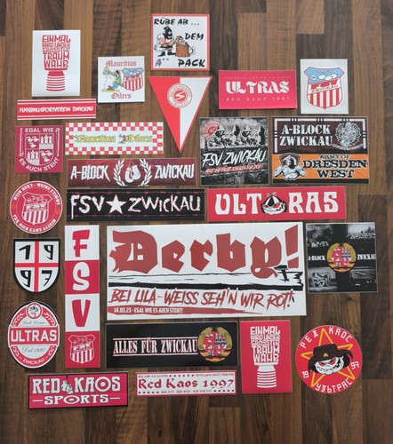 Fsv zwickau aufkleber red - fsv,