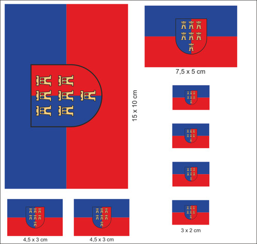 Aufkleber set flagge fahne - aufkleber-set,
