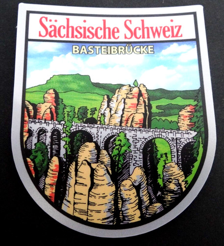 Souvenir aufkleber bastei - souvenir-aufkleber,