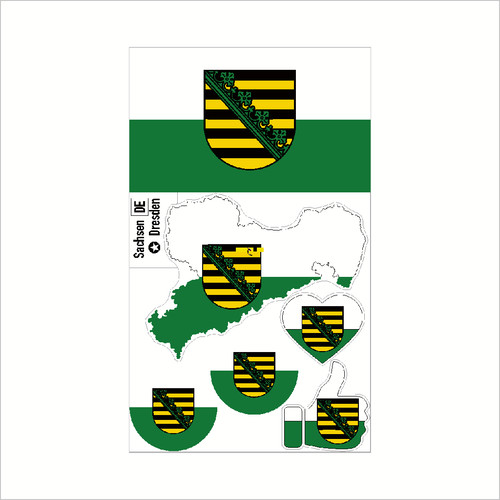 Sachsen aufkleber deutschland - aufkleber,