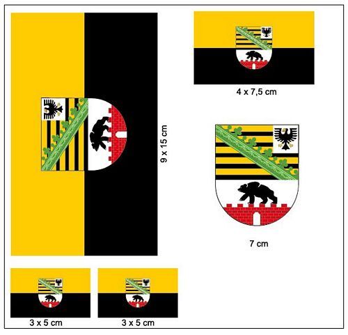 Aufkleber set sachsen anhalt - aufkleber,