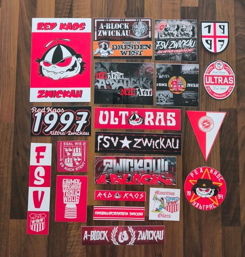 Fsv zwickau aufkleber red - zwickau,