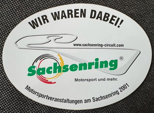 Sachsenring aufkleber 2001 - sachsenring,