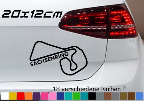 Sachsenring 20x12cm aufkleber - 20x12cm,